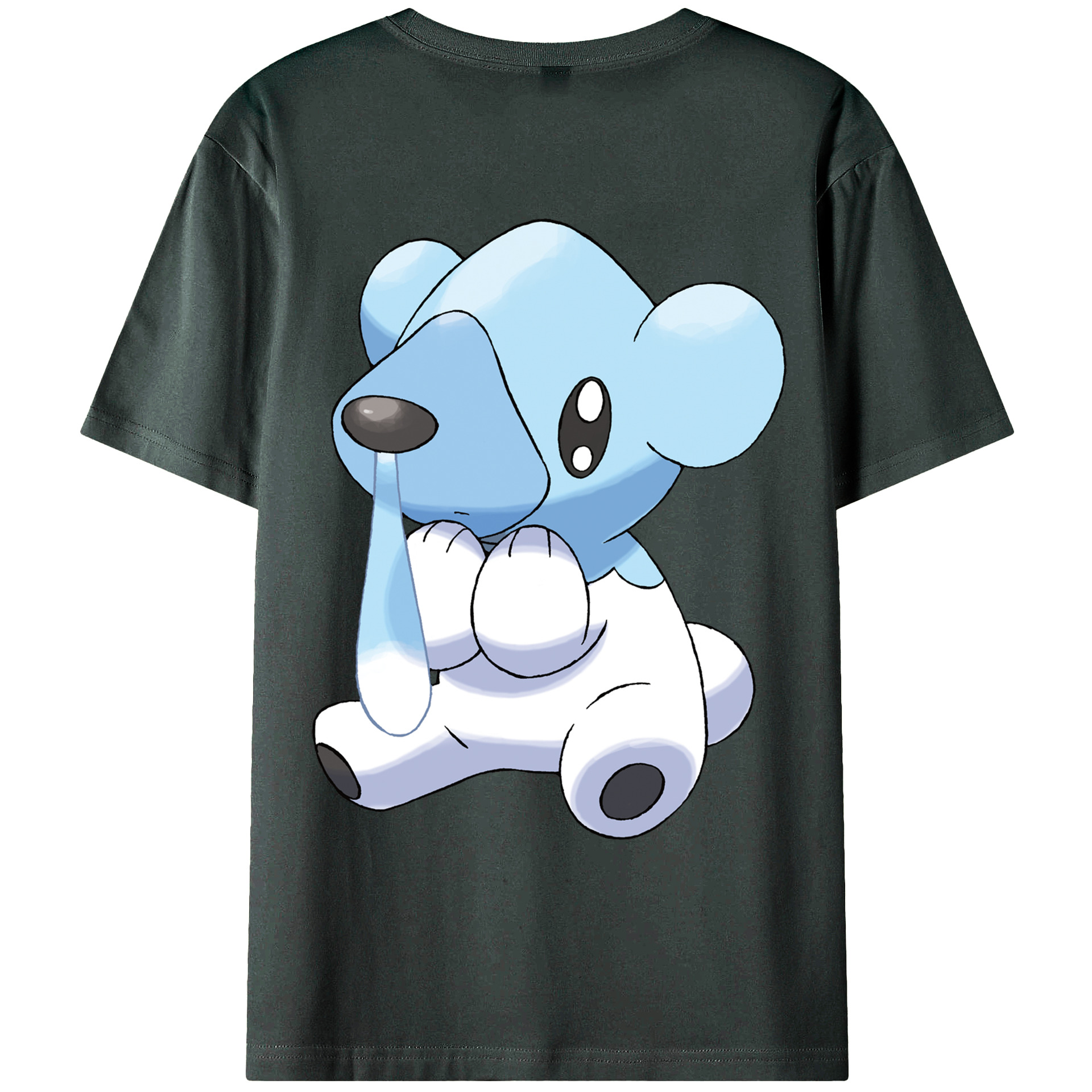 （画像用） ポケットモンスター Pokémon 綿100％ メンズ半袖Tシャツ（バックプリント） 通気性